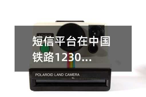 短信平台在中国铁路12306的应用