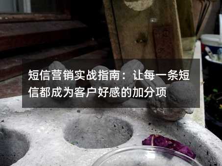 短信营销实战指南:让每一条短信都成为客户好感的加分项