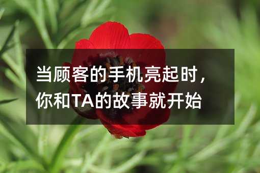 ˿͵ֻʱTAĹ¾Ϳʼ