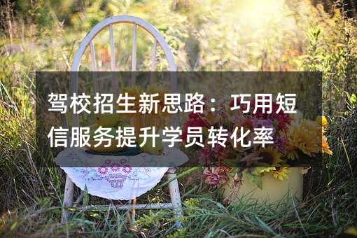 驾校招生新思路:巧用短信服务提升学员转化率