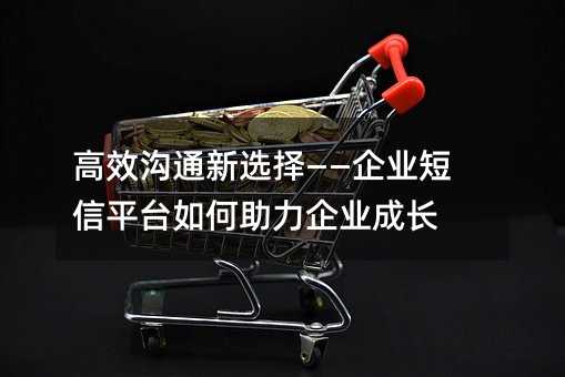 高效沟通新选择——企业短信平台如何助力企业成长