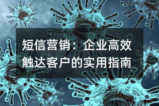 短信营销:企业高效触达客户的实用指南