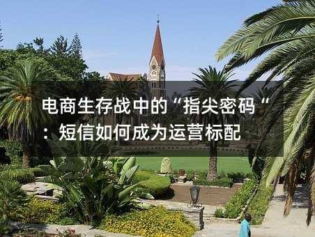 电商生存战中的“指尖密码“:短信如何成为运营标配
