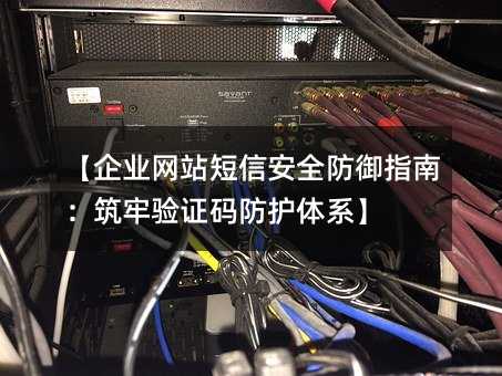 【企业网站短信安全防御指南:筑牢验证码防护体系】