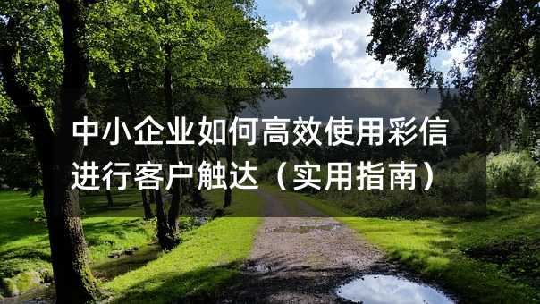 ��С��ҵ��θ�Чʹ�ò��Ž��пͻ����ʵ��ָ�ϣ�