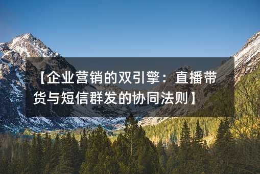 ����ҵӪ����˫���棺ֱ�����������Ⱥ����Эͬ����