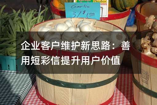 ��ҵ�ͻ�ά����˼·�����ö̲��������û���ֵ