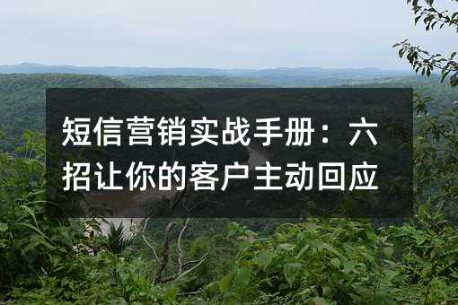 ����Ӫ��ʵս�ֲ᣺��������Ŀͻ�������Ӧ