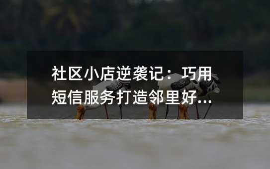 社区小店逆袭记:巧用短信服务打造邻里好口碑