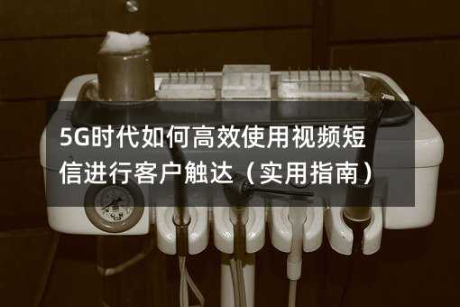 5Gʱ����θ�Чʹ����Ƶ���Ž��пͻ����ʵ��ָ�ϣ�