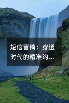 短信营销:穿透时代的精准沟通力量