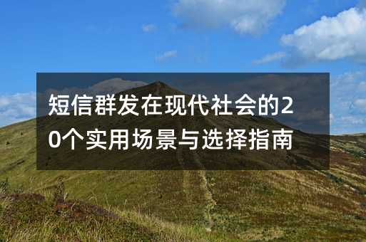 ����Ⱥ�����ִ�����20��ʵ�ó�����ѡ��ָ��