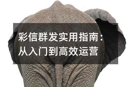 ����Ⱥ��ʵ��ָ�ϣ������ŵ���Ч��Ӫ