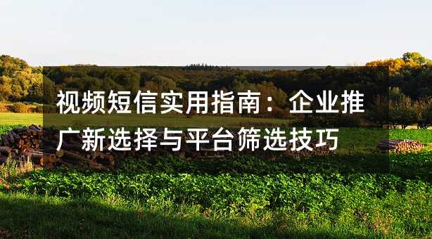 ��Ƶ����ʵ��ָ�ϣ���ҵ�ƹ���ѡ����ƽ̨ɸѡ����