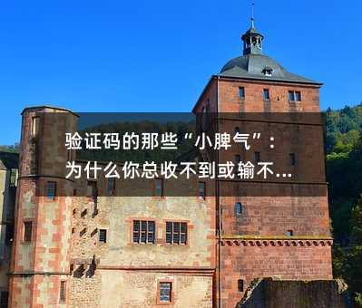 验证码的那些“小脾气”:为什么你总收不到或输不对?