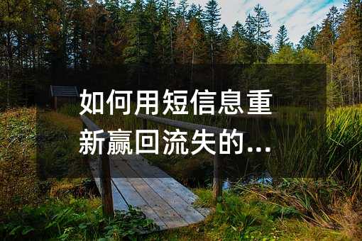 如何用短信息重新赢回流失的客户