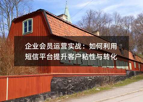 企业会员运营实战:如何利用短信平台提升客户粘性与转化