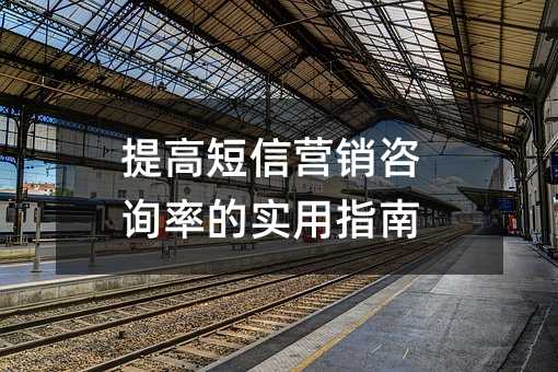 提高短信营销咨询率的实用指南