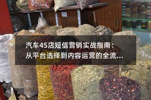 汽车4S店短信营销实战指南:从平台选择到内容运营的全流程解析