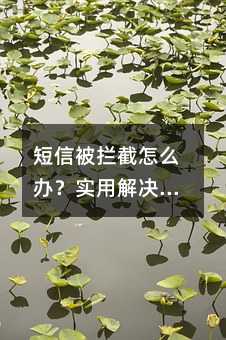 短信被拦截怎么办?实用解决指南来了