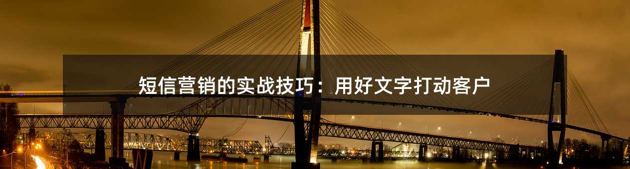 短信营销的实战技巧:用好文字打动客户