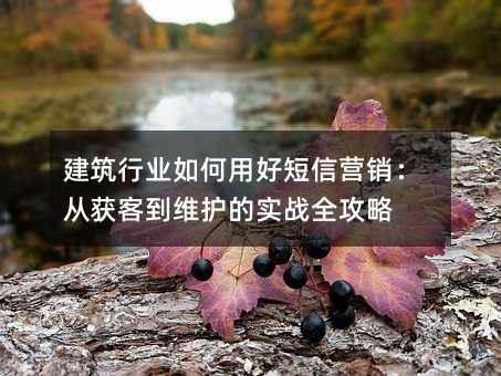 ������ҵ����úö���Ӫ�����ӻ�͵�ά����ʵսȫ����