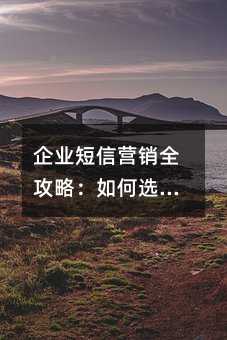 企业短信营销全攻略:如何选择高效稳定的群发短信平台