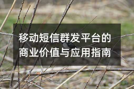 �ƶ�����Ⱥ��ƽ̨����ҵ��ֵ��Ӧ��ָ��