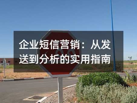 企业短信营销:从发送到分析的实用指南