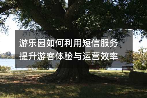 游乐园如何利用短信服务提升游客体验与运营效率