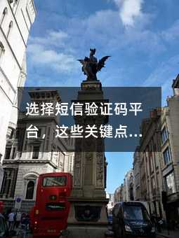 选择短信验证码平台,这些关键点你得知道