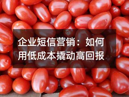 ��ҵ����Ӫ��������õͳɱ��˶��߻ر�
