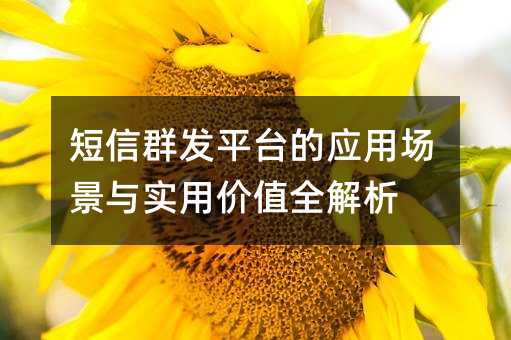 ����Ⱥ��ƽ̨��Ӧ�ó�����ʵ�ü�ֵȫ����