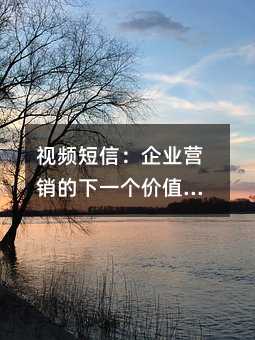 视频短信:企业营销的下一个价值增长点