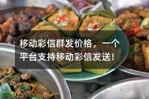 移动彩信群发价格,一个平台支持移动彩信发送!