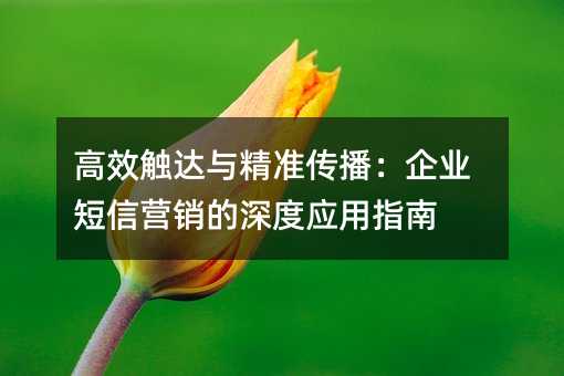 ��Ч�����뾫׼��������ҵ����Ӫ�������Ӧ��ָ��