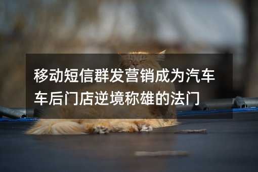 �ƶ�����Ⱥ��Ӫ����Ϊ���������ŵ��澳���۵ķ���